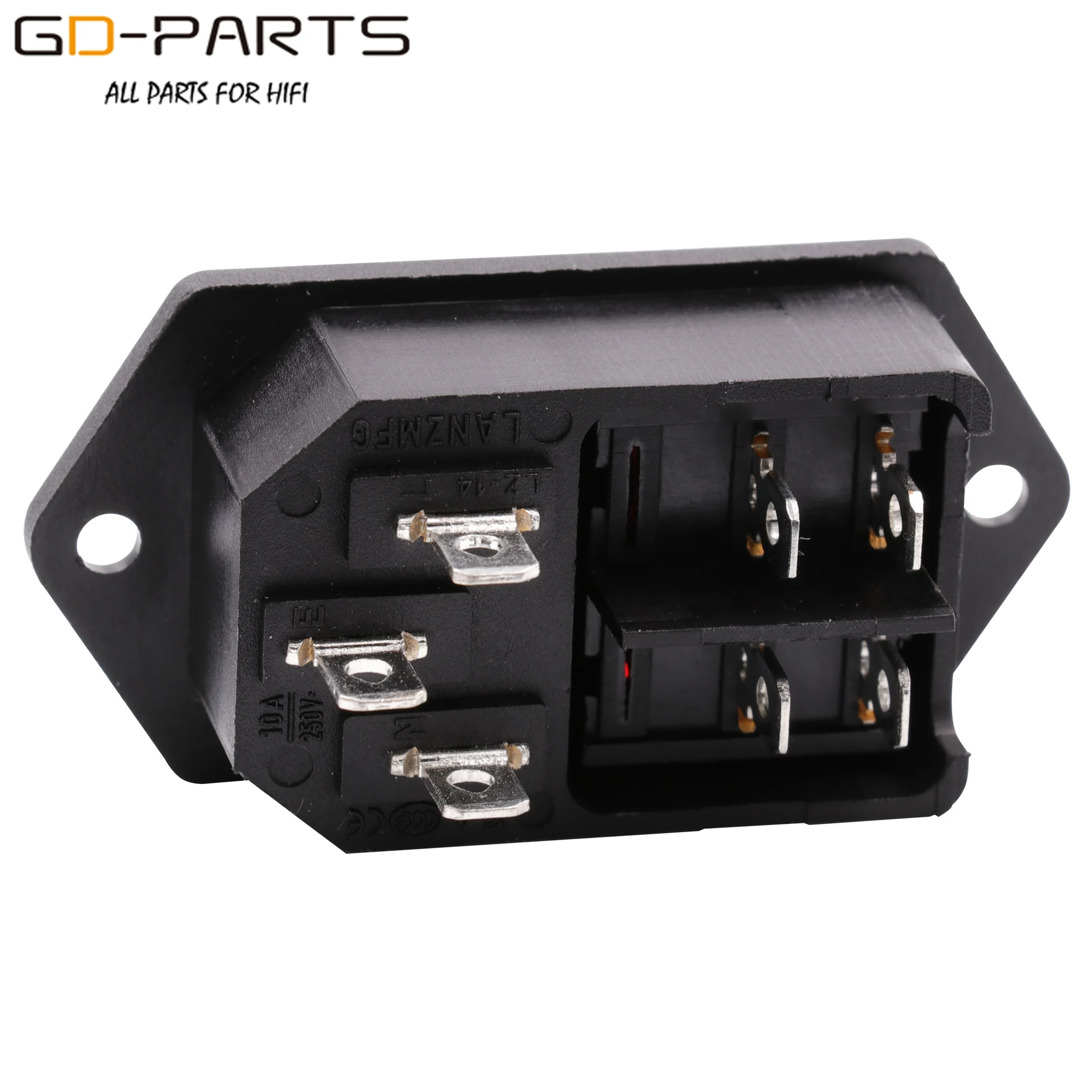 Bulkx10PCS IEC320 C14 Мощность шнур на входе Мощность розетка разъем с включения выключения кулисный переключатель переменного тока 250V 15A КХЦ сертификатом CE по ограничению на использование опасных материалов в производстве