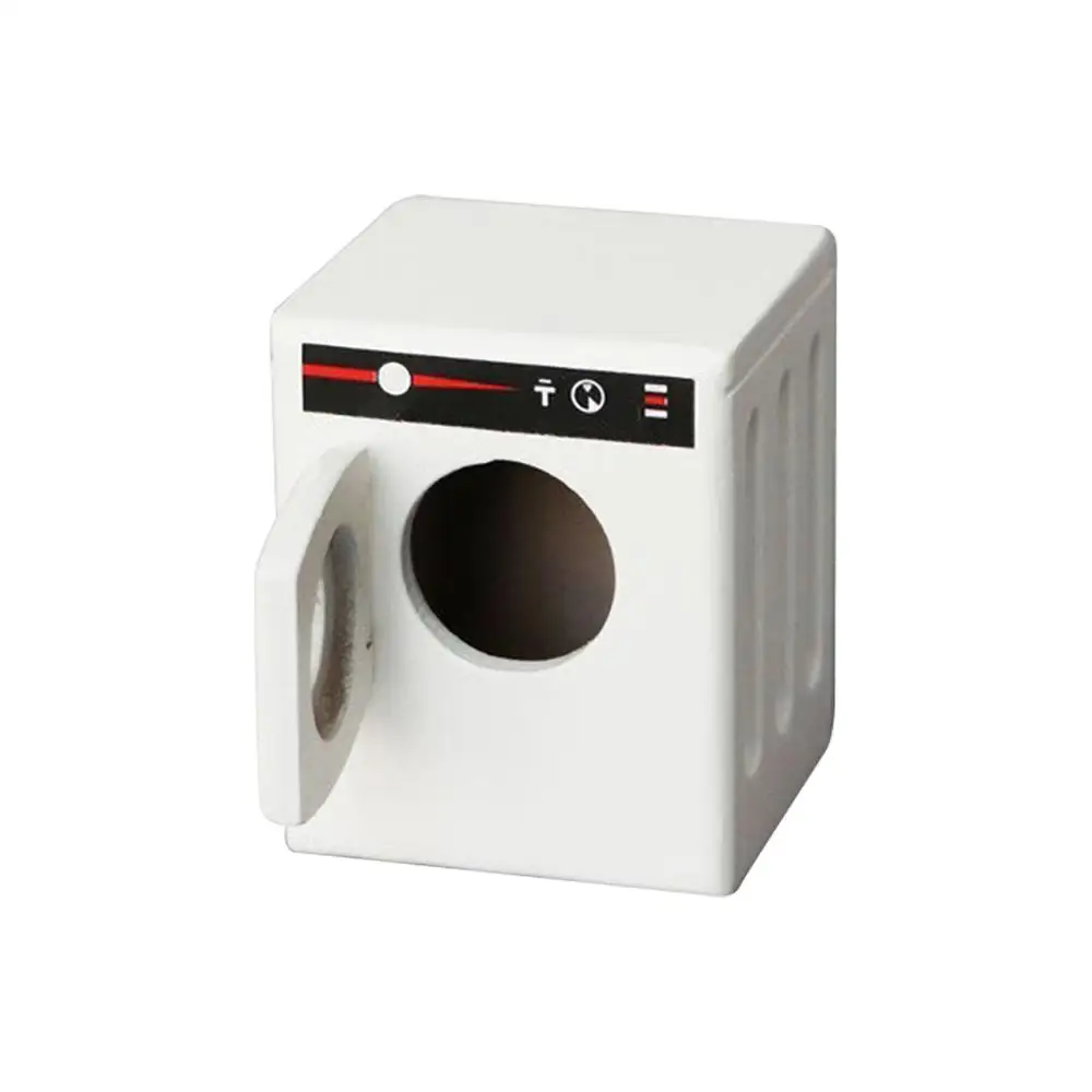 

Kids 1/12 Dollhouse Mini Simulation Wooden Washing Machine Furniture Scene Model