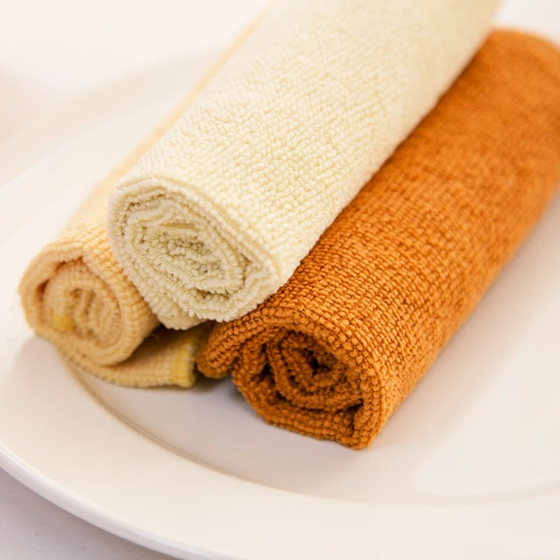 

5Pcs Microfiber Cleaning Cloth Towel Hand Face Washing Cloth Microfiber Wash Cloth Household Kitchen Towels Car Wash Product