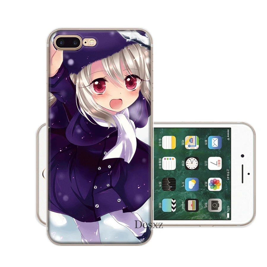 Мобильный чехол для iPhone X XS Max XR 6 6S 7 8 Plus 5 5S SE жесткий чехол funnyFate Illyasviel фон Айнцберн корпус