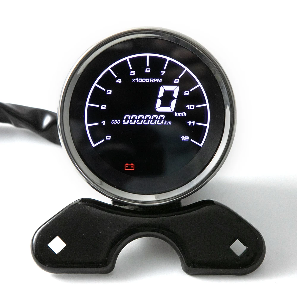 Keenso Universal Motorrad Digital LCD Tachometer Tachometer