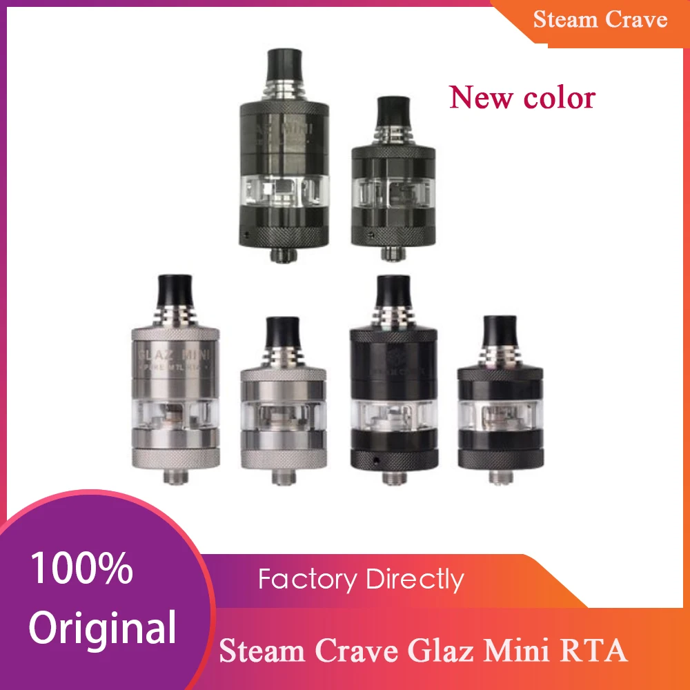 Оригинальный паровой Crave Glaz мини RTA 2 мл/5 мл емкость с одной катушкой и уникальная