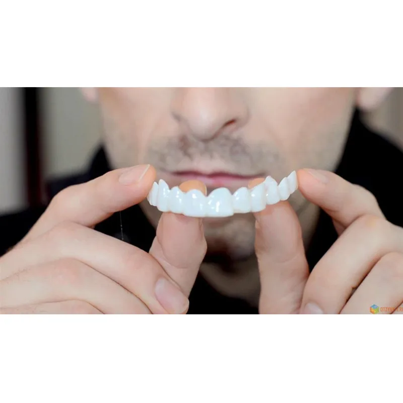 Tooth Cover Soft Silicone Gel Dental Oral Upper Lower Fake False Teeth Cover Smile Veneers Dentures Braces Dental Equipment Whitening Molds