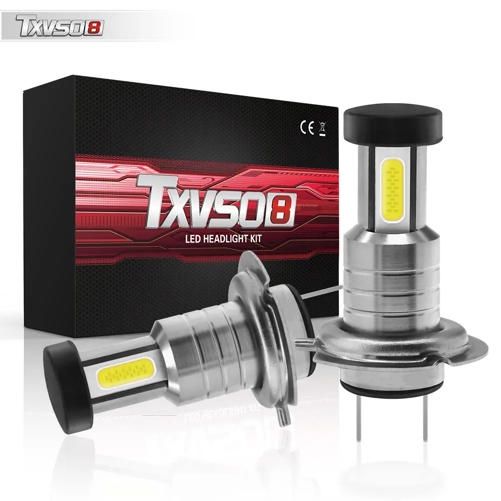 Free Shipping 2PC Car H7 LED Headlight Bulbs 12V 24V 110W 30000LM 6000K  Headlight Conversion Kit Bulb High or Low Beam Wholesale - AliExpress