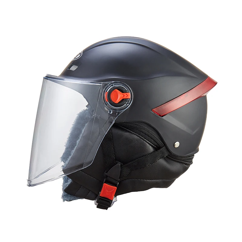 Шлем moto rcycle с открытым лицом moto rcycle шлемы moto casco шлемы moto cicleta Cascos Para moto rbiker скутер для верховой езды moto cross - Цвет: Matte black1