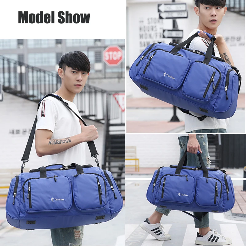 Travel Bag Portable Large Capacity Luggage Bag Male Waterproof Short-distance Travel Bag Outdoor Sports GYM Bag XA153K