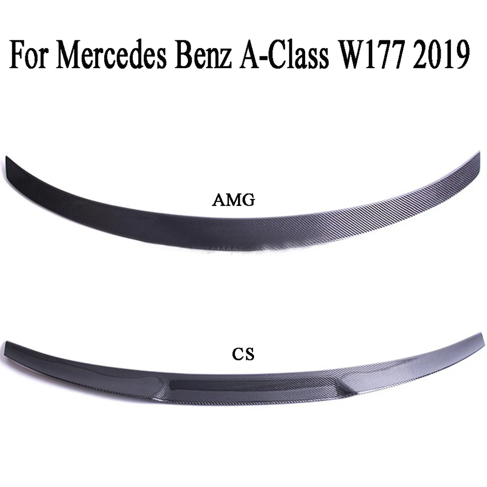 Задний спойлер для багажника из углеродного волокна Mercedes Benz A Class W177 только седан