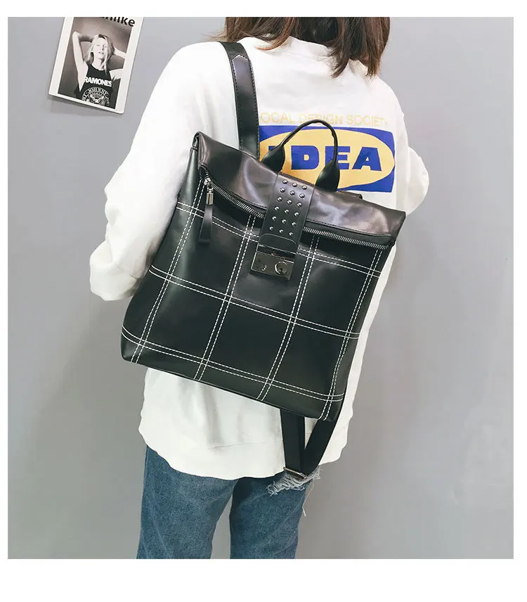 Mochilas Para Mujer De Moda Cuero Antirrobo непроницаемый Дамский рюкзак, кожаная сумка, рюкзак для девочек, роскошный брендовый дизайн
