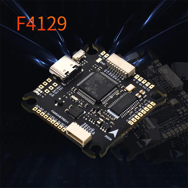 

TCMMRC F4 Bluetooth Flight Controller F4129 3-6S Lipo AIO OSD BEC Support APP Configuration for RC Drone FPV Racing