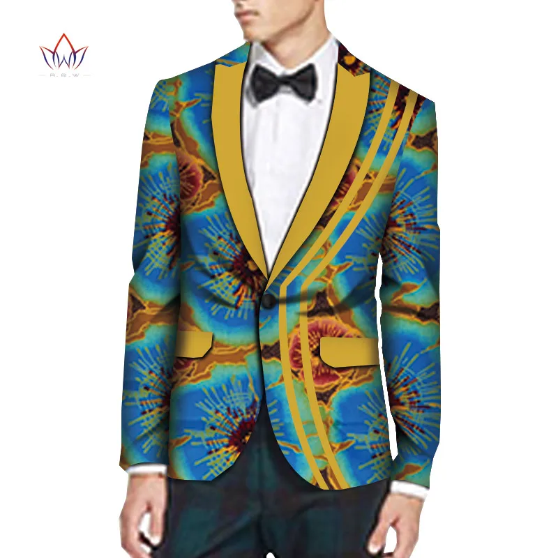 Spring Blazers Men Blazer Costume Homme Africa Bazin Riche 6XL Mens Clothing Vestidos Formales Free Shipping 6xl BRW WYN1011 - Цвет: 18