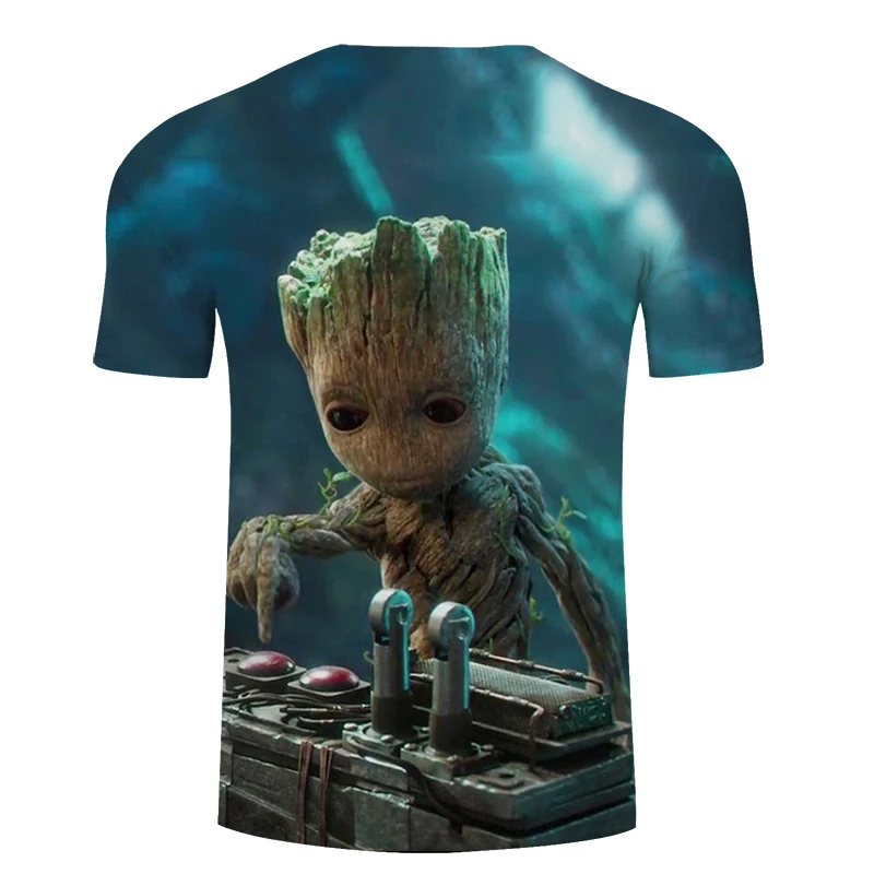 Футболка с принтом Groot для мужчин и женщин дизайнерские футболки guardions of the Galaxy