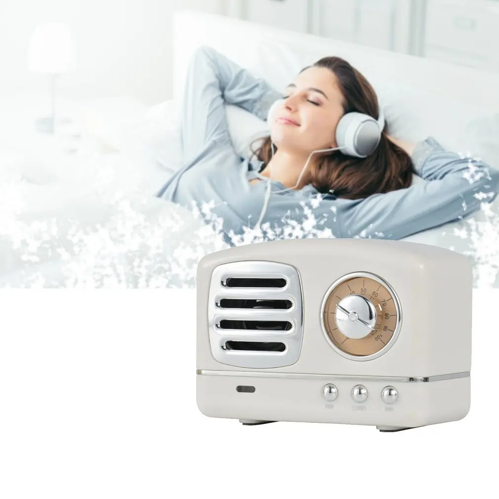 Громкоговоритель в стиле ретро Беспроводная bluetooth колонка музыкальный бас Hifi