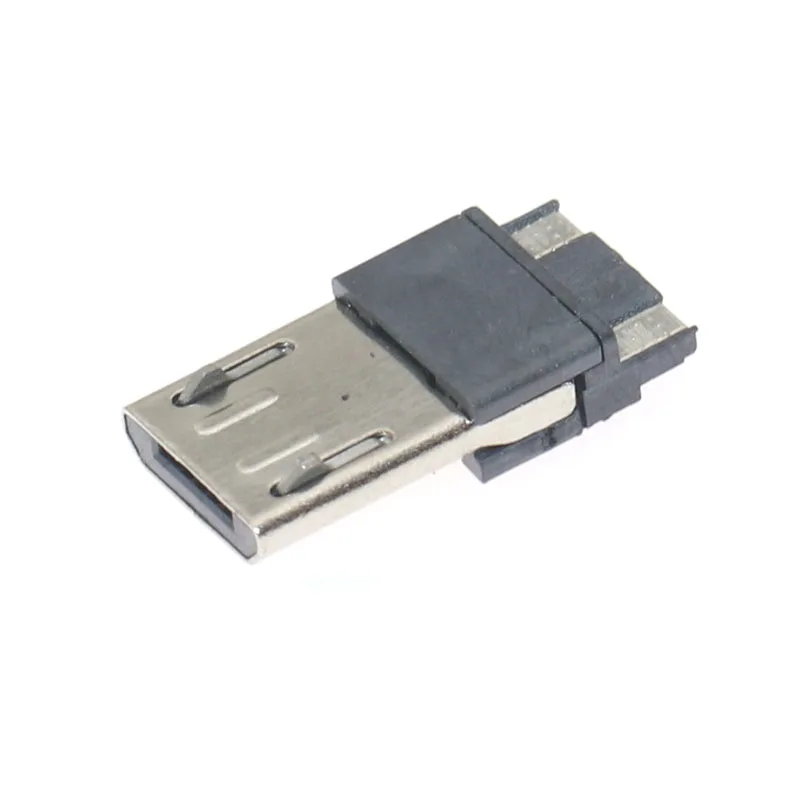 100 шт./лот 4 p/5 p Micro USB разъем USB штекер разъемы хвост