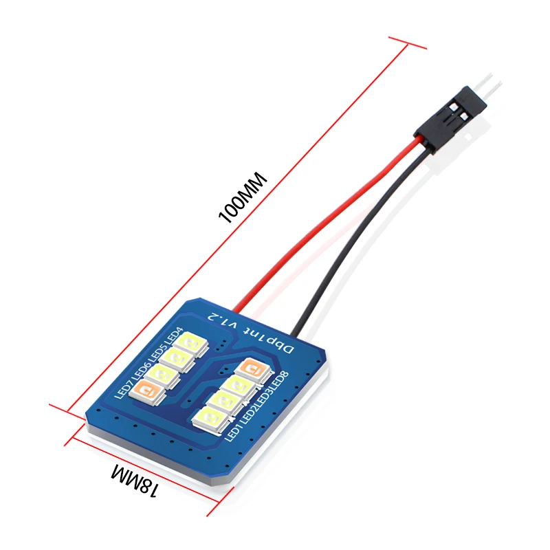 1 шт. белого и синего цвета T10 2835 8 SMD Шина CAN автомобиль светодиод Панель автомобиля лампы авто лампа для чтения в помещении лампочки купол с фестонами AC/DC 12v