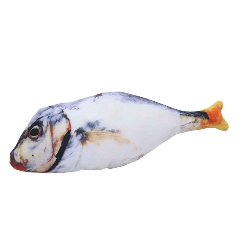 Salted fish 20g Мягкая Плюшевая креативная 3D игрушка в форме карпа, рыбы, кошки, подарки, рыба-кошка, мягкая подушка, кукла, имитация рыбы, играющая игрушка для питомца - Color: Salted fish 20g