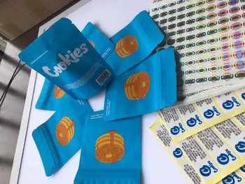 

Pan Cake Blue Bags Childproof Bags Sf California 3.5g Mylar Bags Hologram Stickers And Back Label mXQXB