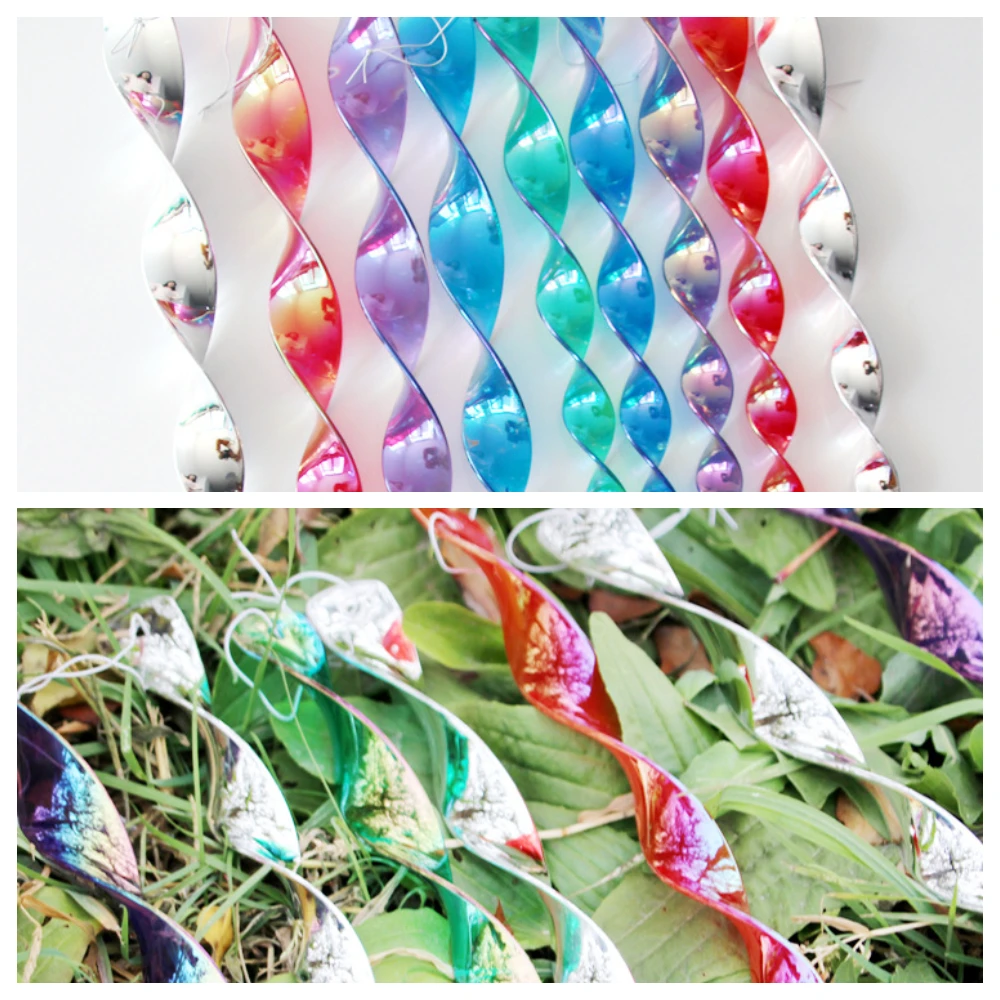 Bird Repellent Windmill Bird Deterrent Wind Spinner Reflective Spiral