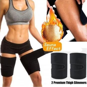 

Slimming Leg Shaper Sauna Sweat Thigh Trimmers Warmer Slender Shaping Legs Belt Wraps Thermo Neoprene Compress Belt shaper panty