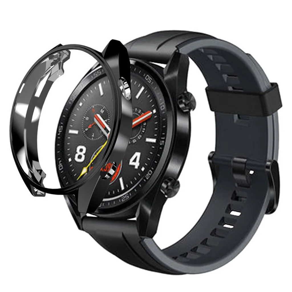 Защитный чехол с гальваническим покрытием для Huawei Watch GT 46 мм смарт часов Защитная