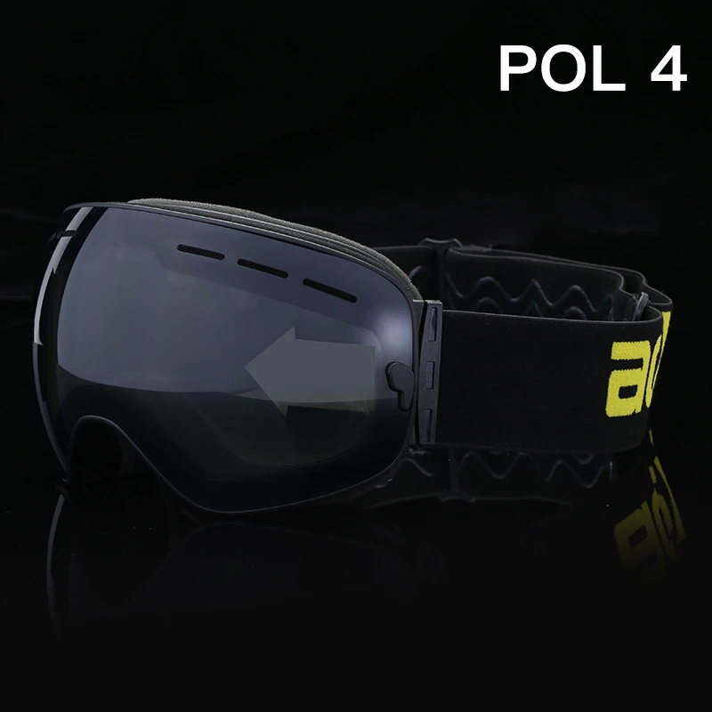 ACEXPNM брендовые лыжные очки для мужчин и женщин, очки для сноуборда, очки для катания на лыжах с защитой от уф400 лучей, лыжные очки, противотуманные лыжные маски - Цвет: SGP4