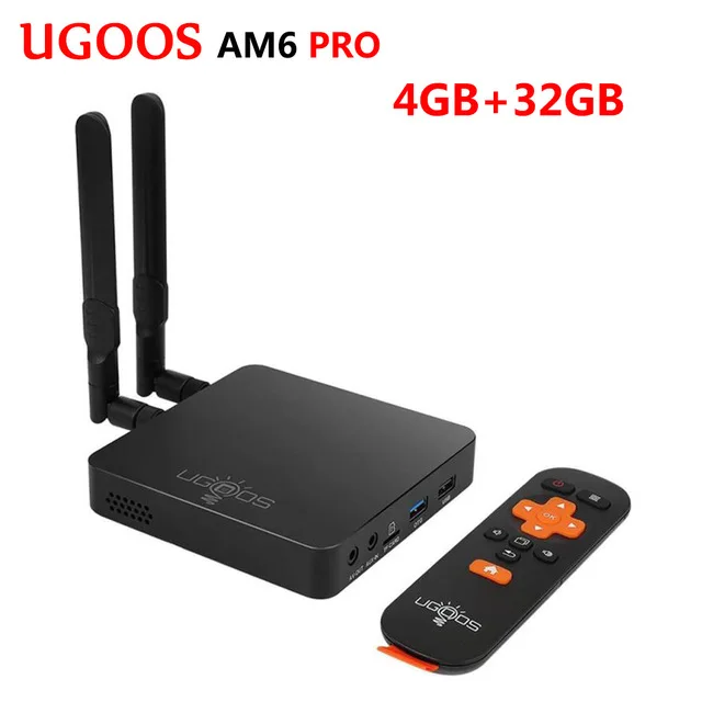 Ugoos AM6 Pro UGOOS ТВ приставка AM6 Pro Amlogic S922X Android 9,0 DDR4 2G/4G 16G/3 2G 5G WiFi 1000M LAN Bluetooth 5,0 4K HD медиаплеер UGOOS AM6 - Цвет: Ugoos AM6 Pro