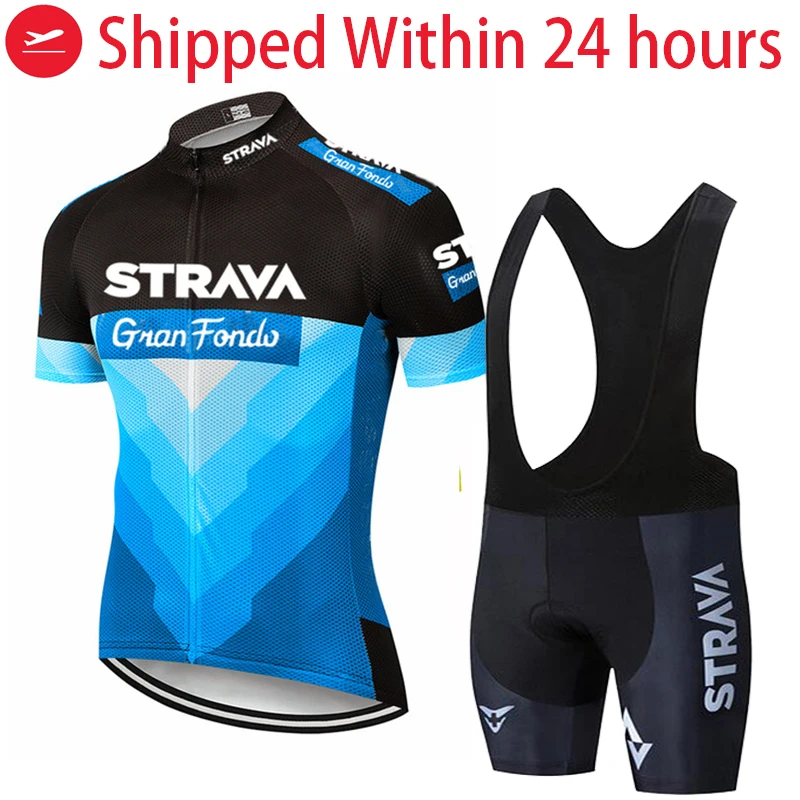Трикотажная одежда для велоспорта STRAVA комплект с коротким рукавом мужские шорты