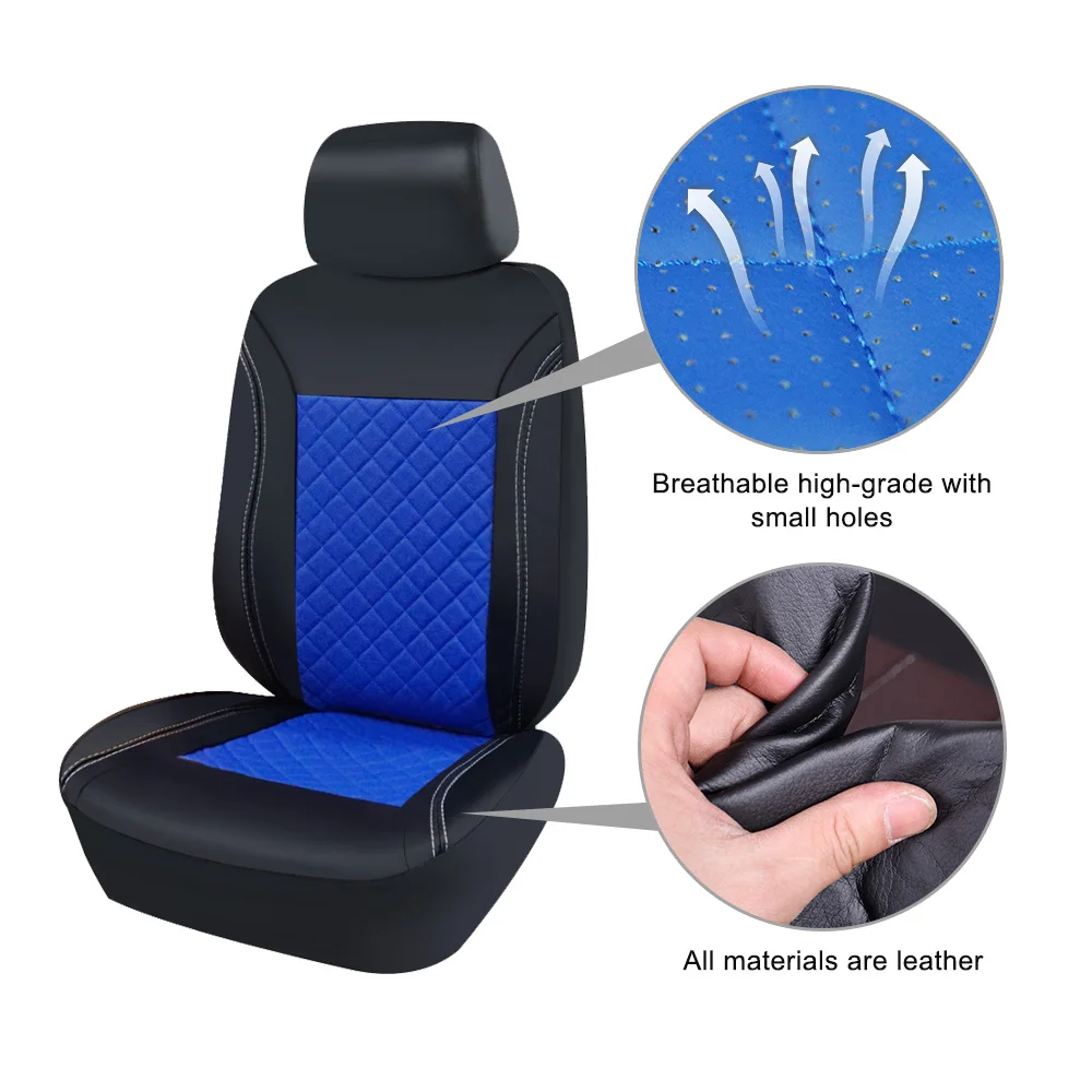 Nur zwei front Leder auto sitzbezüge Für autos sessel abdeckungen für ford  bmw renault toyota kia vw zubehör auto-styling - AliExpress