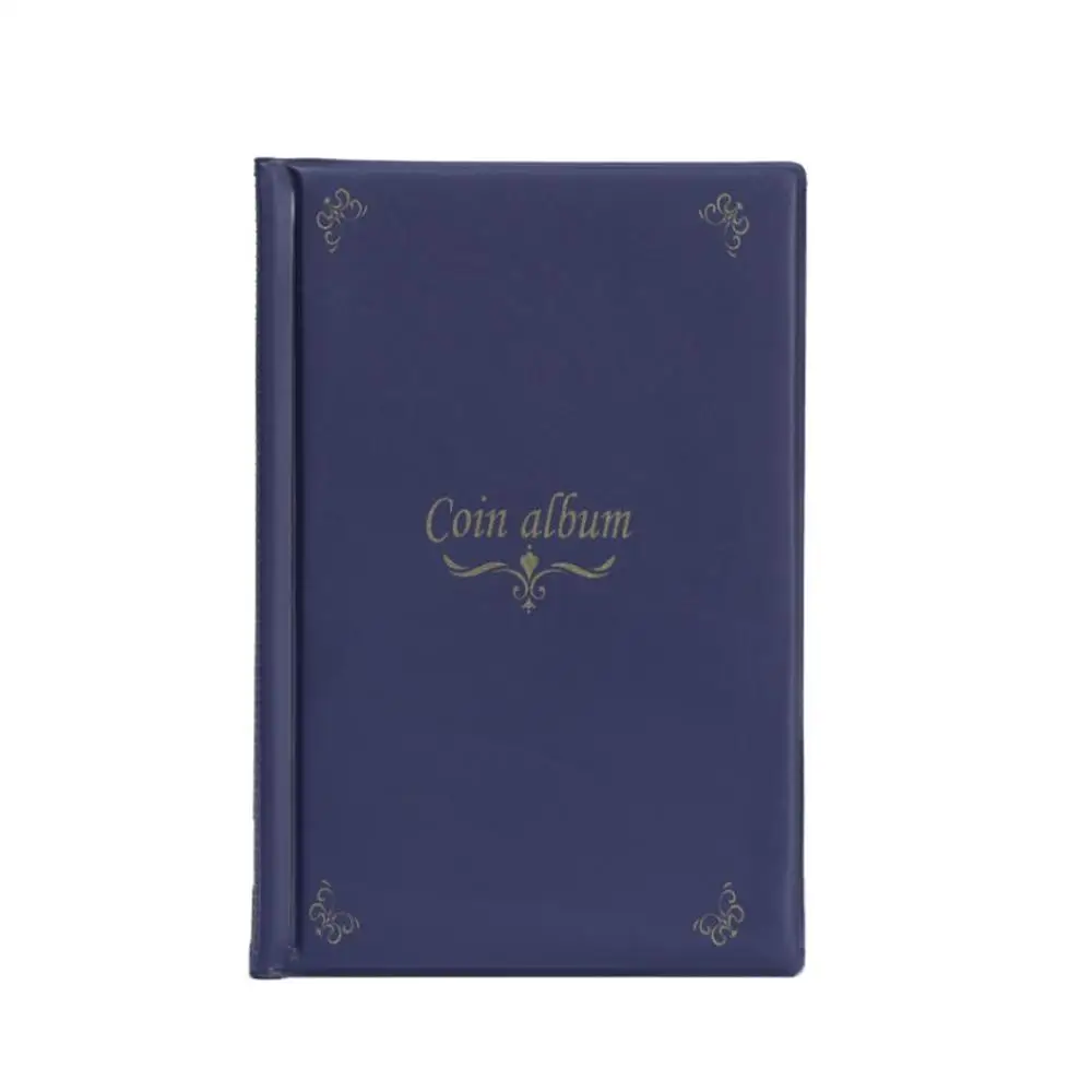 Blue 150 карманов монеты альбомная Коллекция Книга памятные копилки подарки#3S20 - Цвет: Blue