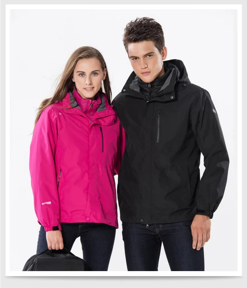 Куртка-дождевик мужская верхняя одежда пуховая подкладка разборка уличная зимняя теплая Толстая Ветроустойчивая Лыжная куртка