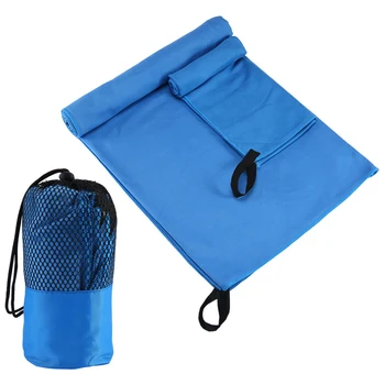 

2 PCS/SET Microfiber Travel Towel Soft Skin Quick Dry Super Absorbent Perfect Beach Towel for Gym Swimming Yoga Travel Organizer