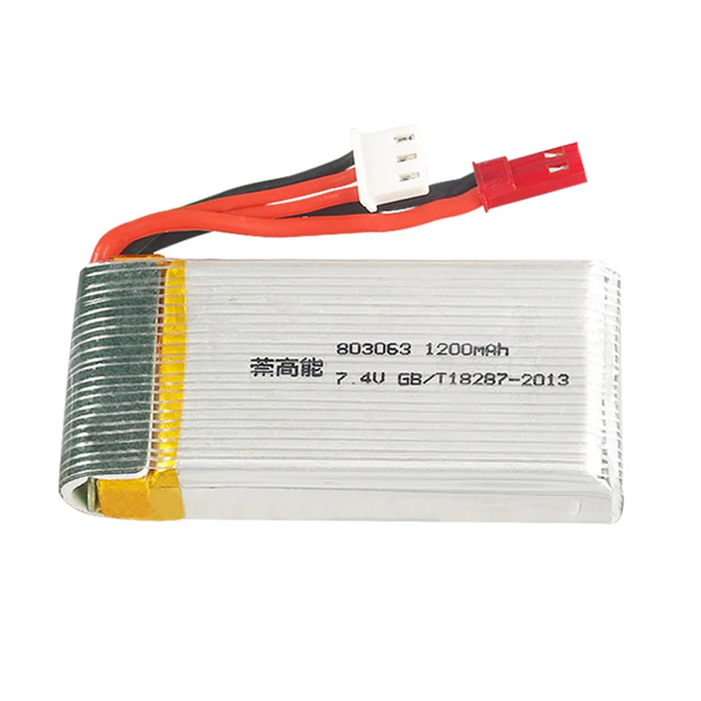 7 4 в 1200 мАч 2S 803063 30C Lipo батарея JST разъем с зарядным устройством для Yi zhang X6 H16 MJX X101 X102