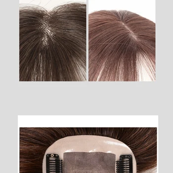 Brazilian Clip In Bangs Human Hair 3D Air Bangs for Women Hair Pieces Invisible Seamless Remy Replacement Hair Wig 4