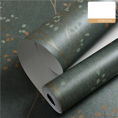 D Американский кантри ретро 3d нетканые обои idyllic twig листья гостиная магазин детская комната спальня ТВ фон настенная бумага - Цвет: D