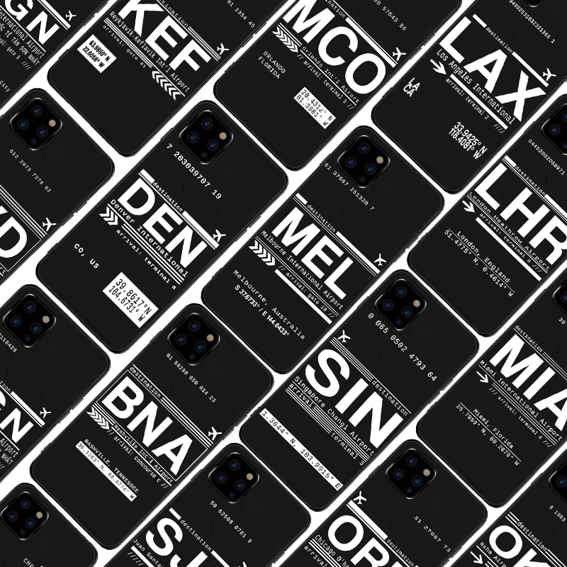 SYD Dubai International Airport Call Letters soft TPU case For iPhone11 Pro MAX 6 7 8Plus SE 5 5S 6S X XS XR back cover | Мобильные