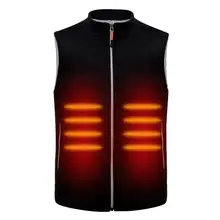 Открытый зарядка через usb тепловой жилет на открытом воздухе Катание на горных лыжах Путешествия Отопление куртка для детей в возрасте от 3-Скорость Контроль температуры теплый жилет