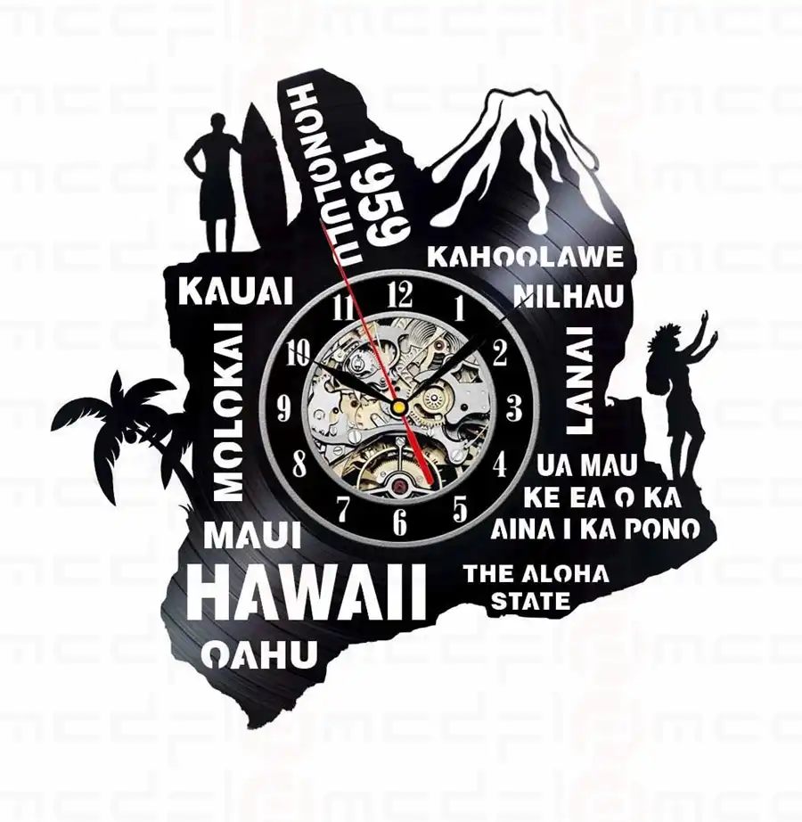 America 50 States Map Vintage Design Vinyl Record Wall Clock Hawaii Chicago Kansas Cultural Diversity Watches 11 Wall Clocks Aliexpress