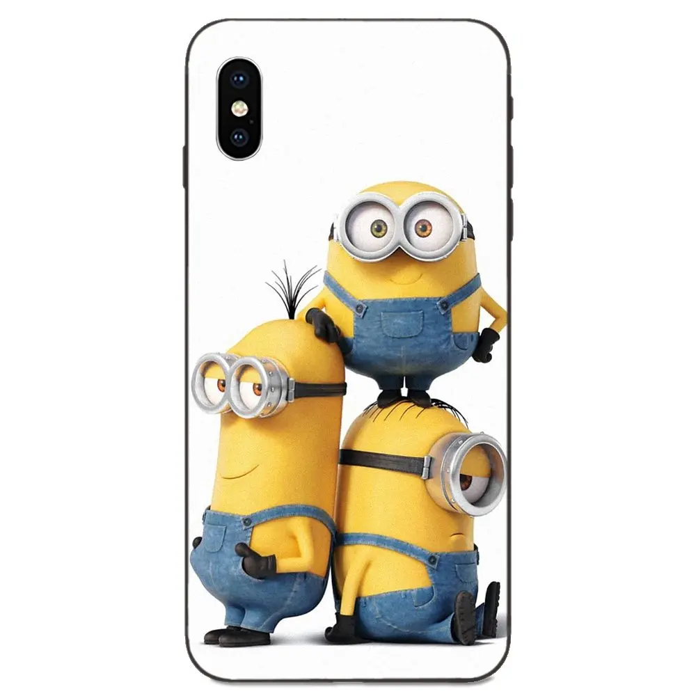 Для Galaxy A3 A5 A6 A6s A7 A8 A9 A10 A20E A30 A40 A50 A60 A70 A80 A90 плюс Мягкий защитный чехол Для женщин Для мужчин одежда с милыми миньонами
