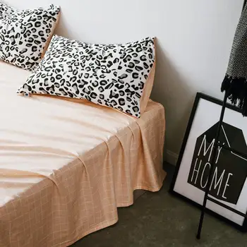 

50simple 100% cotton star stripes sheet pillowcase 3pcs black and white bedding set Quenn size bed sheet set