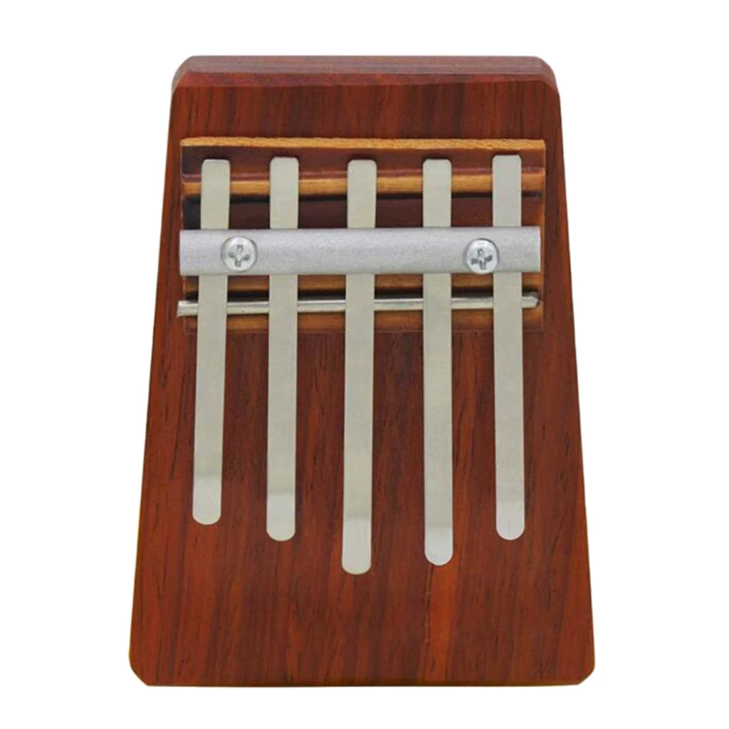 5 Key Kalimba Thumb Piano Finger Mbira Solid Rosewood Music Instrument Wood
