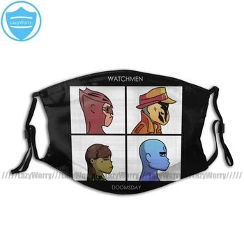 

Watchmen Mouth Face Mask Watchmen Doomsday Facial Mask Fashion Cool with 2 Filters for Adult