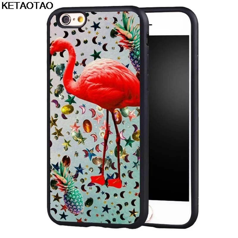 KETAOTAO пальмы LA Летний чехол для телефона s для iPhone 4S SE 5C 5S 6S 7 8 Plus X XS XR 11 Pro Чехол Мягкий ТПУ резиновый силиконовый - Цвет: Фиолетовый