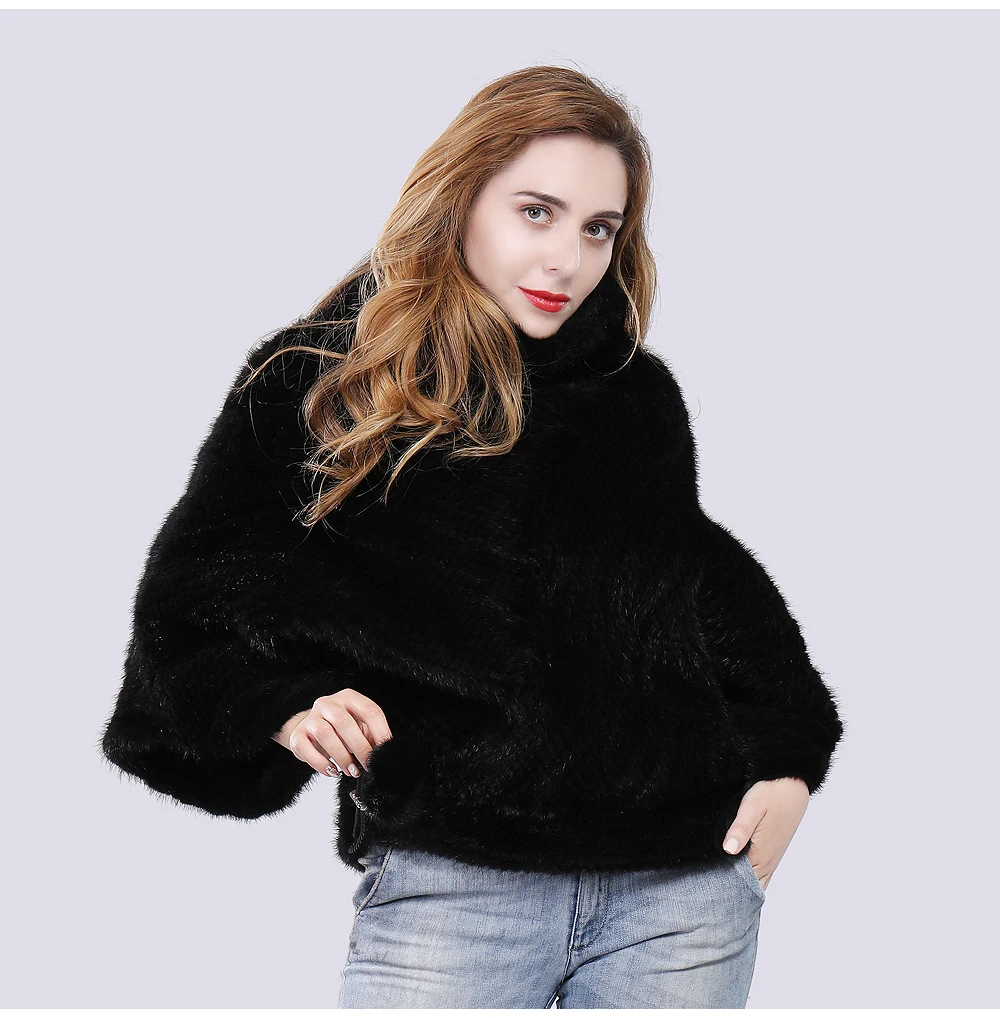 Новая модная куртка из натурального меха норки Женская свободная шуба из натуральной норки толстый мягкий полувер ремень брендовая модная повседневная меховая верхняя одежда