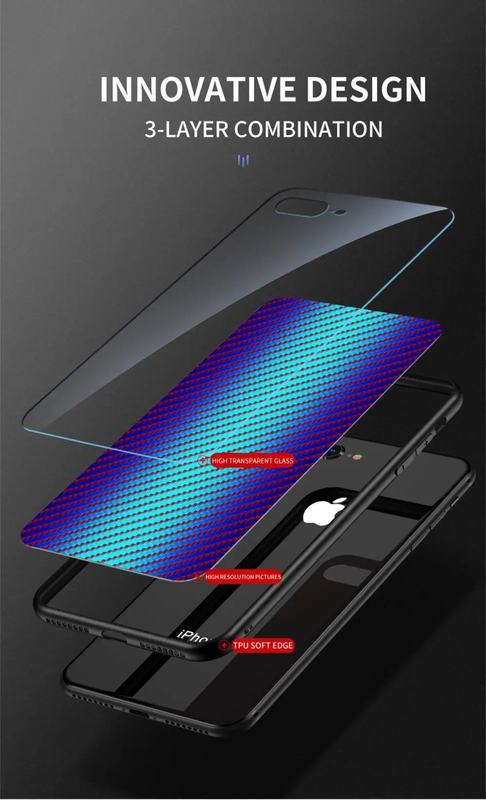 Красочное углеродное волокно чехол с узором для LG G8 ThinQ закаленное витражное стекло чехол для LG G5 G6 G7 G8 ThinQ противоударный защитный