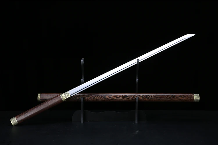 katana Японский меч настоящая Катана 1045 углеродистая сталь Полный Тан острый край без охраны палисандр ножны-41 дюймов - Цвет: katana