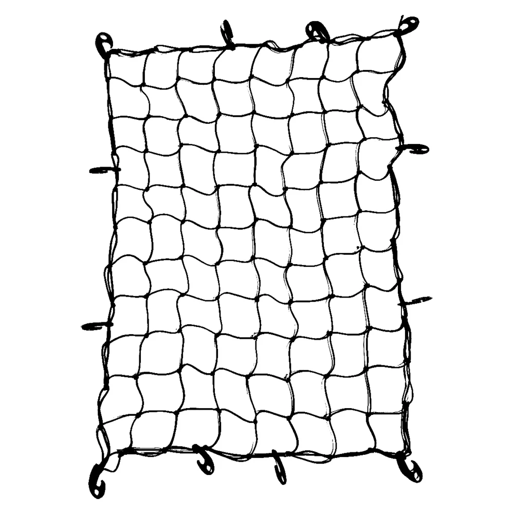 120x90CM Car Trunk Rooftop Net Latex Elastic Cargo Luggage Storage Organizer Bungee Mesh Universal For Travel Offroad Car SUV
