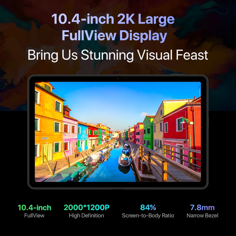UMIDIGI-tableta PC A11 con Android 11, pantalla 2K de 10,4 pulgadas, Helio P22, ocho núcleos, 4GB, 128GB, 8000mAh, Mega batería - Imagen 3