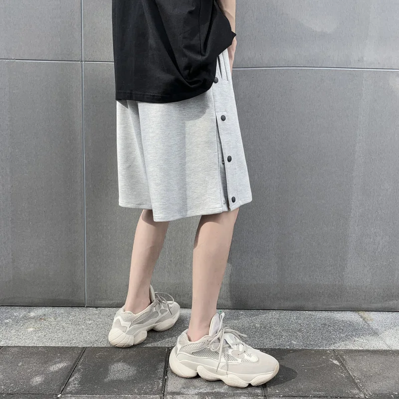 Punk Cargo Shorts Men Sports Harajuku Ins Clothing Men Loose Streetwear Plus Size Running Casual Male Extra Large Summer Shorts