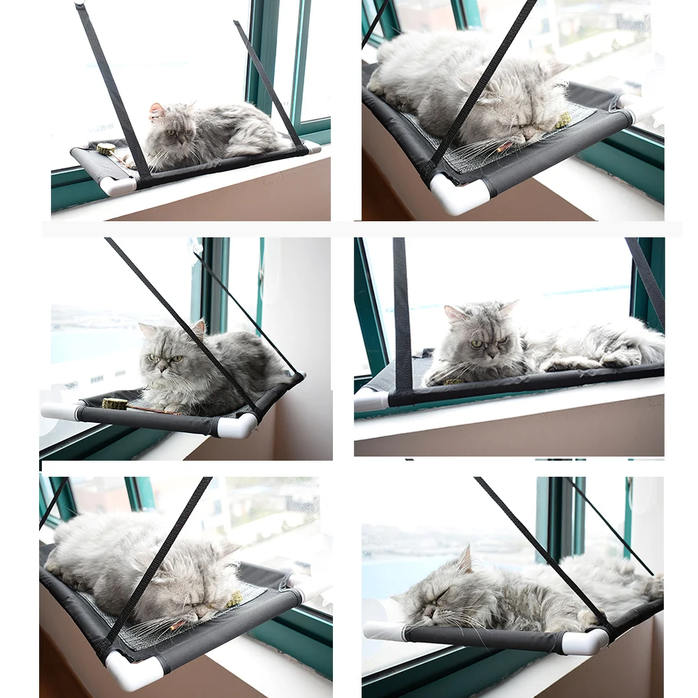 Кошачий оконный гамак, кровать для питомца, подвесной коврик для кошки, мягкий кошачий гамак, оконные гамаки, 10 кг, безопасная подвесная полка для кошки, кровати для сидения