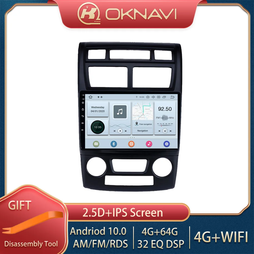 

4G 64G 9 Inch Android 10 Car Smart Radio Multimedia Stereo For KIA Sportage 2007-2013 Bluetooth DSP WIFI Audio Gift No 2 din DVD