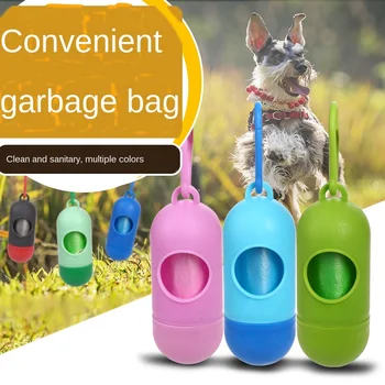 

Pet Garbage Bag Bullet Type Portable Toilet Bag Storage Device Pill Garbage Box Dog Cleaning Supplies
